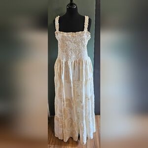 Gap Cream Floral Dress